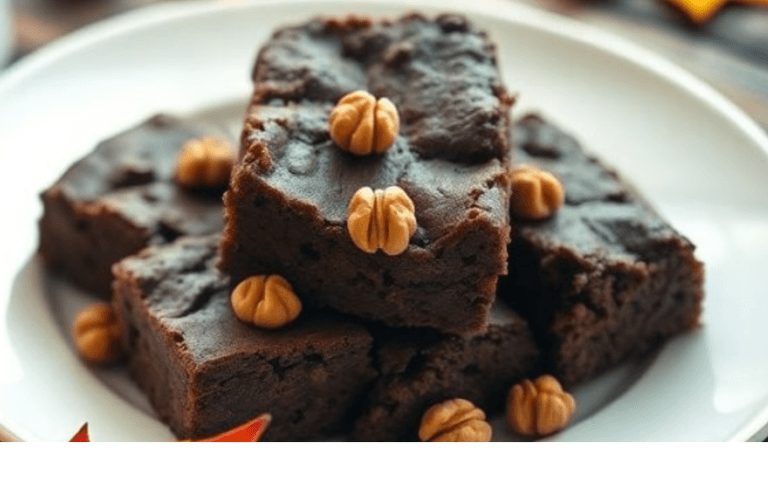 Brownies d'automne aux noix