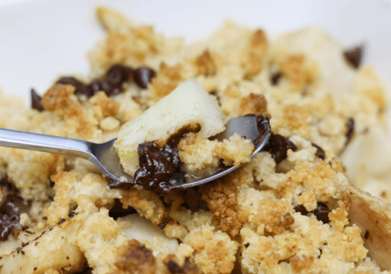 Crumble Poire Chocolat
