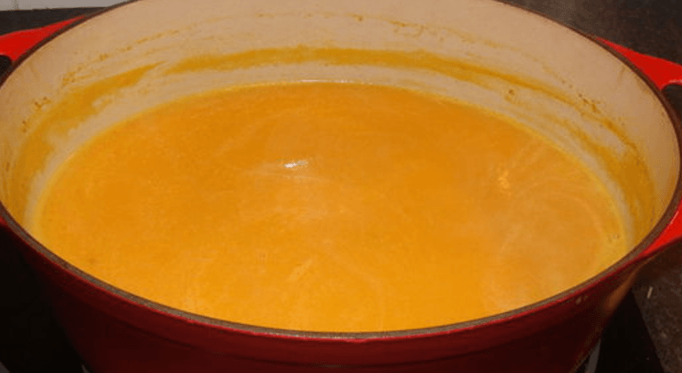 Soupe au Potiron et Gruyère Râpé