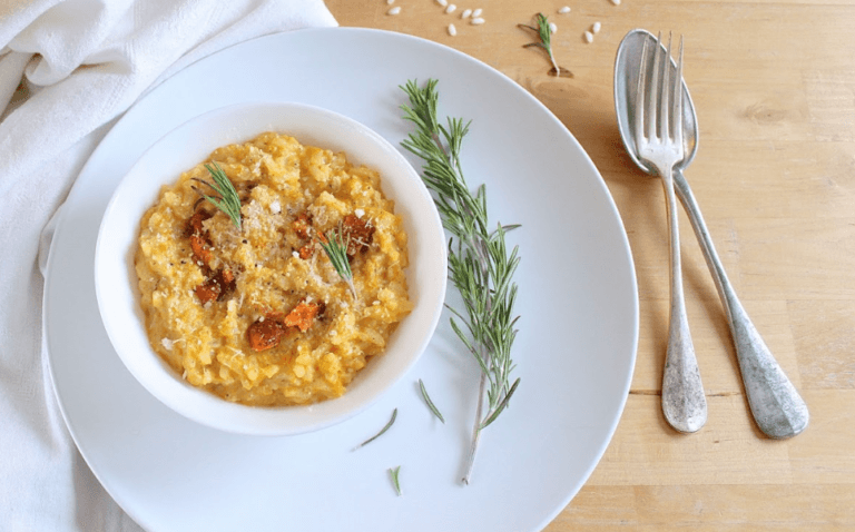 Risotto au Butternut Rôti, Romarin et Parmesan