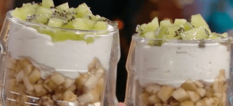Cheesecake en Verrine : Kiwi et Bananes
