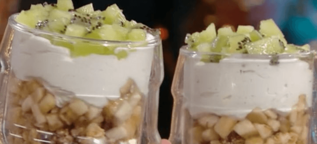 Cheesecake en Verrine : Kiwi et Bananes