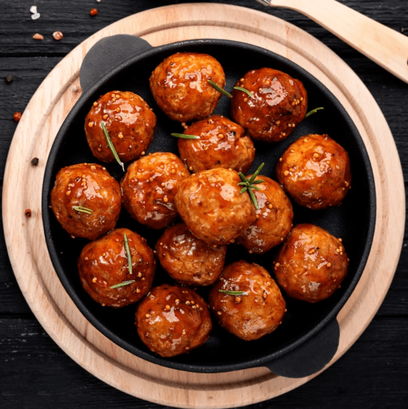 Boulettes de Saumon Sauce Teriyaki