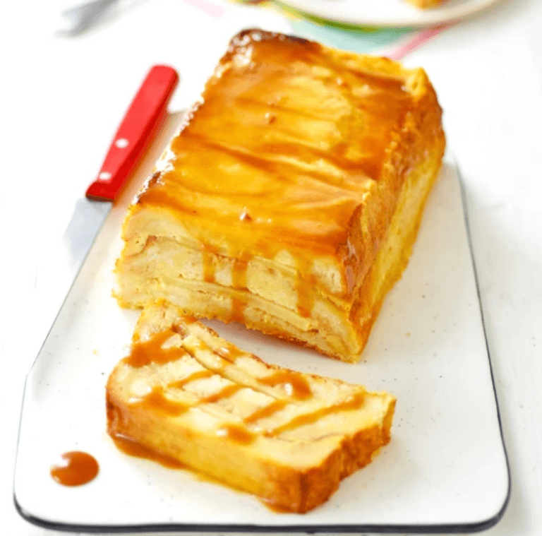 Cake aux pommes et au beurre salé