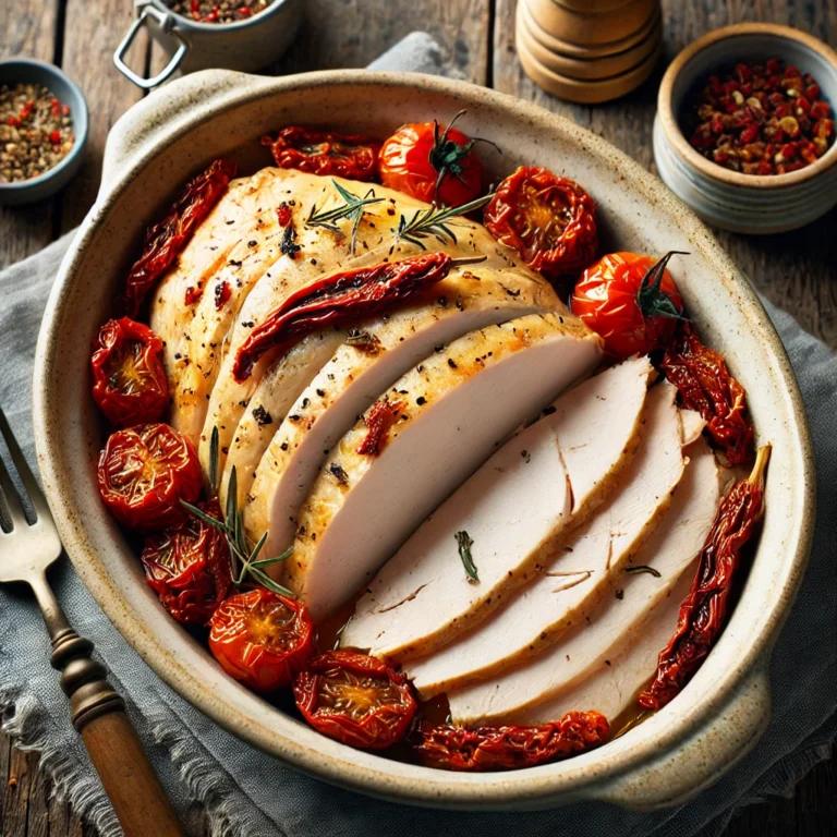Rôti de Dinde aux Tomates Séchées