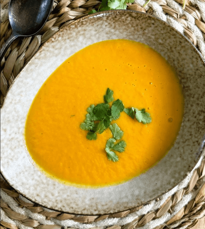 Soupe de carottes au curry
