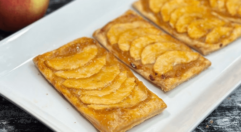 Tarte sablée aux pommes caramélisées