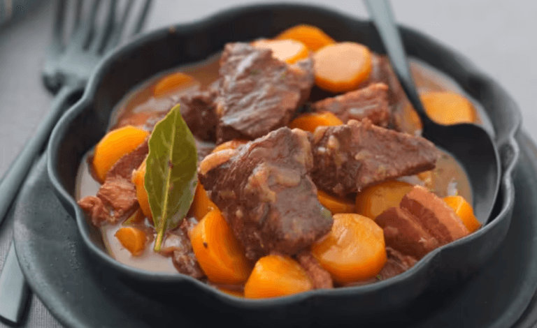 Bœuf bourguignon allégé