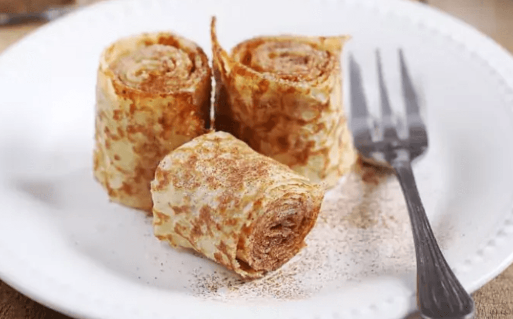 Cinnamon Rolls de Crêpes