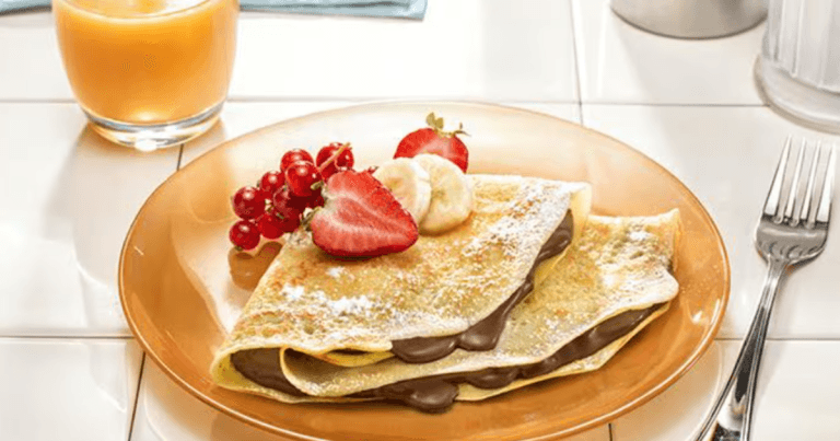 crêpes bretonnes Nutella et fruits
