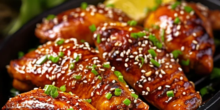 Poulet au caramel et sésame