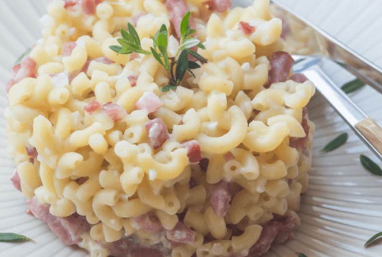 Risotto de coquillettes au jambon