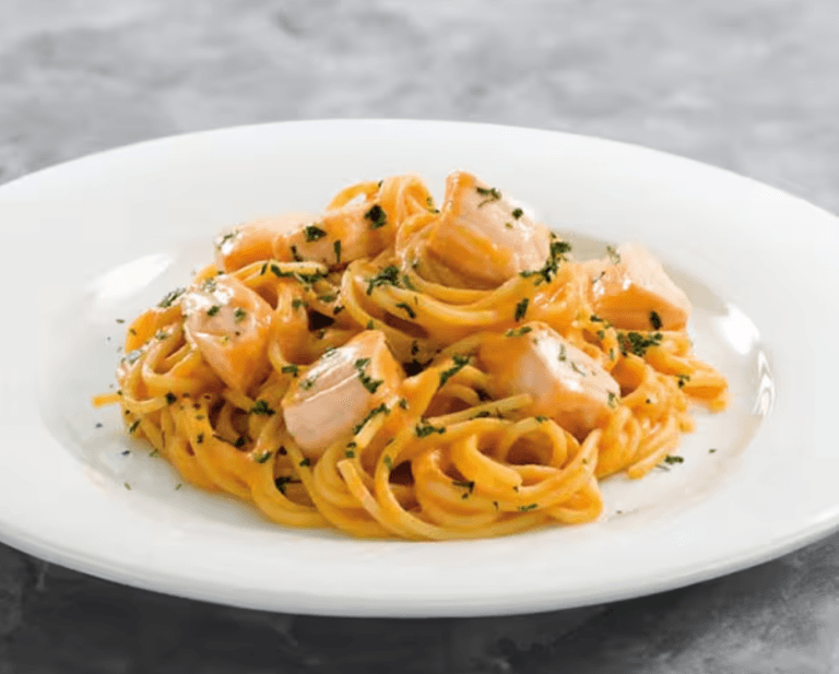 spaghettis au saumon
