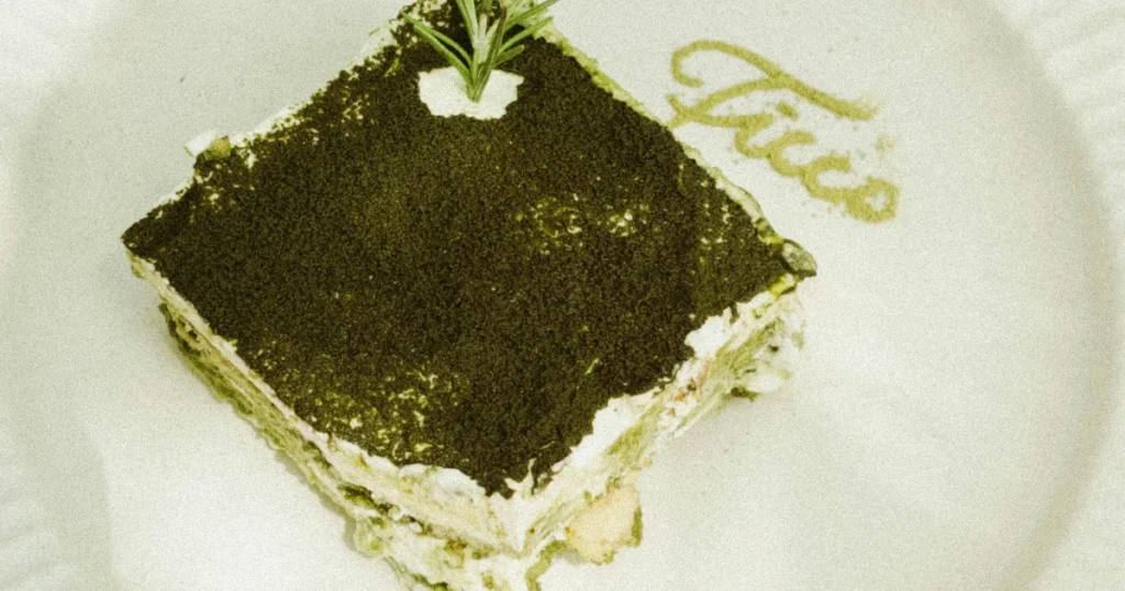 Un tiramisu au matcha