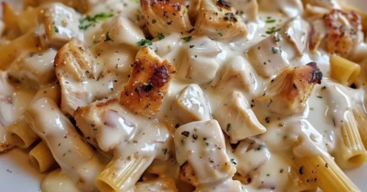 pâtes au poulet