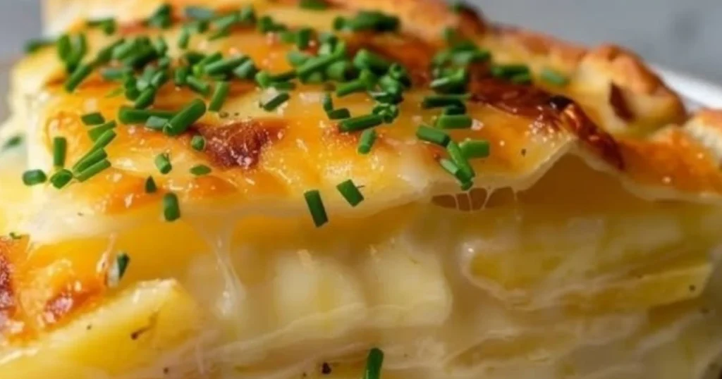 Cake de pommes de terre à la crème et au camembert